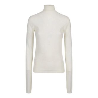 Fabiana Filippi Turtlenecks, female, White, S, Stylish Turtle Neck Jumper