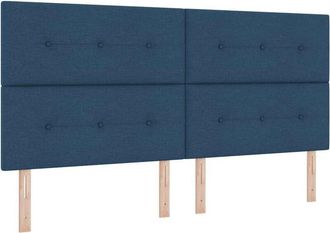 vidaXL Cabecera Led Vidaxl Azul 100 Cm De Tela