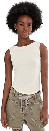 Free People Iconic Tank Top Womens Clothing Whisper White : LG (Womens 12-14), Cotton/Polyester/Rayon