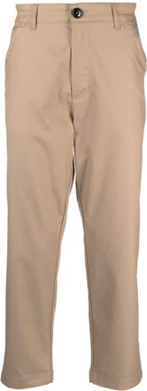 PMD Beauty tapered-leg high-waist trousers - men - Cotton/Polyamide - 34 - Neutrals