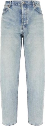Saint Laurent Mick Long Jeans - Heren - Regular Fit Jeans - Blauw - W30 - Katoen - Jeans