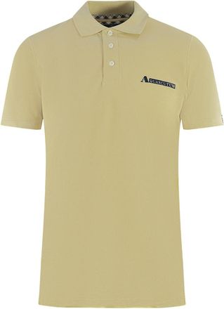 Aquascutum Boxed Logo Beige Polo Shirt