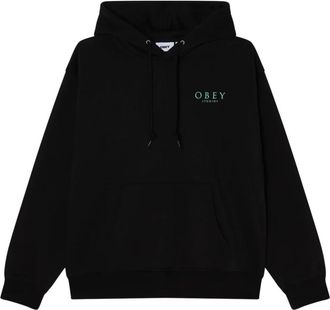 Obey Hooded Sweatshirt - Heren - Hoodies - Zwart - L - Katoen - Hoodies & sweatvesten