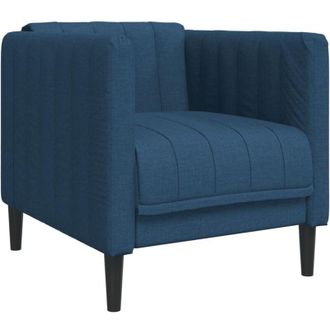 vidaXL Sill&oacute;n De Tela Azul Vidaxl