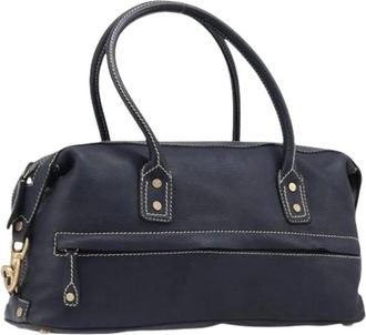 Celine Pre-owned Vintage Hand Bag - Dames - Vintage Handtas - Blauw - ONE Size - Leer - Vintage