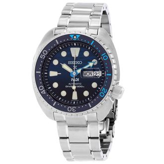 Seiko Prospex Sea GMT Automatic Blue Dial Mens Watch SRPK01