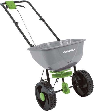 Decorspace Decor Space - Carrellino spargi concime 2902 con telaio in acciaio e vasca in plastica