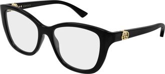 Gucci Cat Eye Optisch Montuur - Dames - Brillen - Zwart - 53 MM - Accessoires
