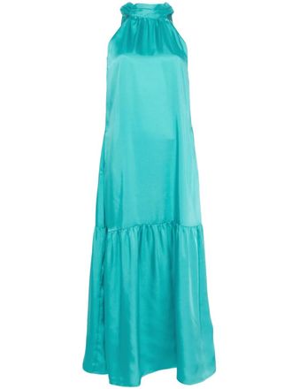 Liu Jo satin maxi dress - Green