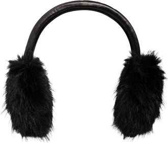 Balenciaga Orejeras de pelo con logo - Accessories - Mujer - Negro - ONE SIZE