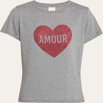 Cinq &agrave; Sept The Heatset Amour Heart Tee