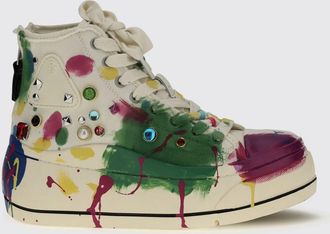 R13 Sneakers platform in seta stampata