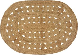 vidaXL Alfombra De &Aacute;rea Natural 122 X 183 Cm Yute Vidaxl