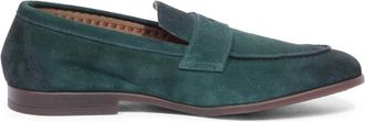Doucal's Vintage Effect Loafer - Heren - Loafers - Groen - 45 EU - Su&egrave;de - Schoenen