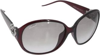 Gucci Pre-owned Accessories, female, Red, Size: ONE SIZE Pre-owned Plastic Sunglasses