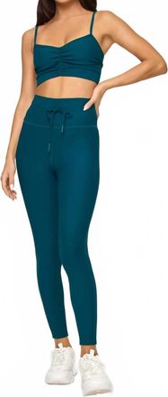 L*Space Turner Rib Fabric Leggings In Teal