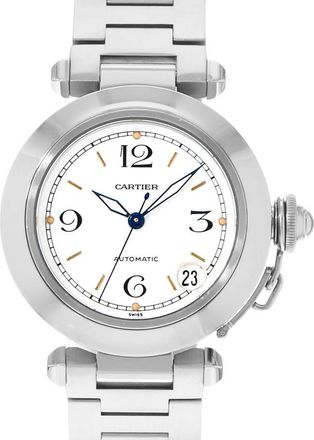 Cartier Pre-owned Cartier Pasha C Automatic White Dial Mens Watch W31015M7