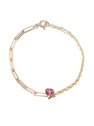 指輪・リング YVONNE LEON Fil Soleil Fuchsia Bracelet in Yellow Gold Yvonne Léon Rings, female, Yellow, Size: 52 MM Fil Soleil