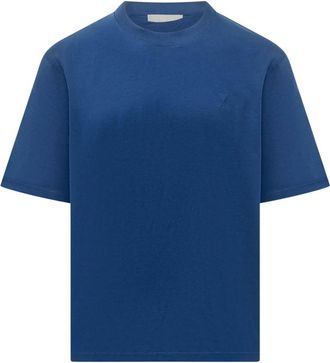 Ami Tops, Heren, Blauw, XS, T-Shirts