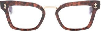 Akoni Luna geometric glasses - Brown