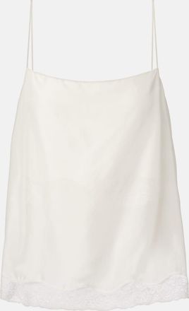 Dorothee Schumacher Playful Volumes lace-trimmed silk top