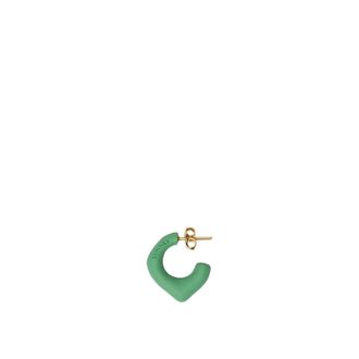 Sunnei Half Hoop Earring - Dames - Oorbellen - Groen - ONE Size - Accessoires