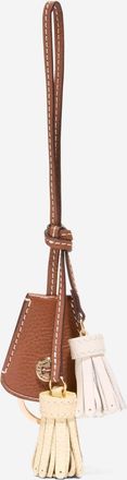 Cole Haan Womens Catherine Tassel Key Fob - Beige