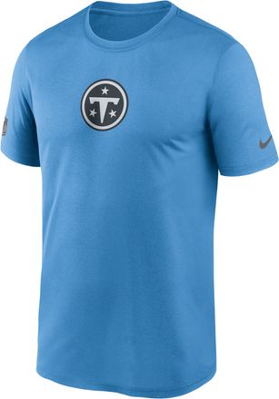 Nike Tennessee Titans Legend Logo Nike Mens Dri-FIT NFL T-Shirt in Blue | 02TI4AI9V-FEJ