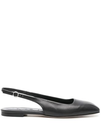 Aeyde Geraldine ballet shoes - women - Calf Leather/Leather/Calf Suede - 36 - Black