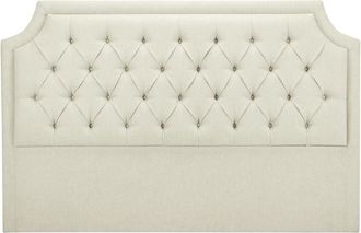 VENTE-UNIQUE.COM Cabecero poli&eacute;ster beige 160 x 200 cm