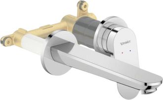 Duravit Duravit - Mezclador Empotrado De Lavabo Wave En Cromo Brillo + Cuerpo Empotrado