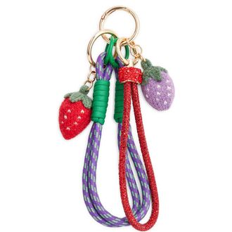 Chelsea28 Strawberry Bag Charm in Purple Multi- Gold at Nordstrom
