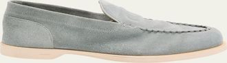 John Lobb Mens Pace Suede Loafers