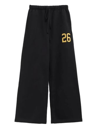 Fear of God Lounge number-print track pants - men - Cotton - S - Black