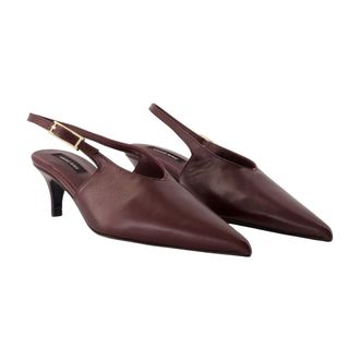 Anine Bing Nelly Buckle Pump - Burgundy