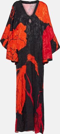 Johanna Ortiz Floral jacquard maxi dress