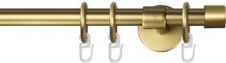 Garesa Gardinenstange »RUSTIKA« Ø 16 mm 1 läufig-läufig Wunschmasslänge rustikale Vorhanggarnitur, verlängerbar, m. Ringe, Endkappe