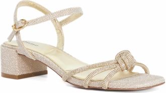 Dune London Womens Ladies Marvelousness - Mid Height Block Heel Sandals - Gold - Size UK 5