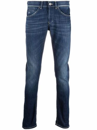 Dondup mid-rise slim-fit jeans - men - Cotton/Cotton/Polyester/Polyester - 30 - Blue