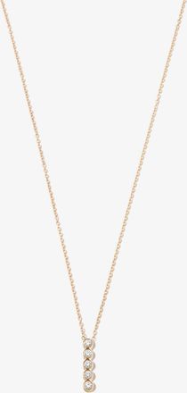 Zoë Chicco 14K Yellow Gold Five Diamond Bar Necklace - Womens - Diamond/14kt Yellow Gold