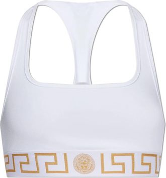 Versace Katoenen beha - Dames - Sport BHs - Wit - L - Katoen - Fitness