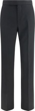 Tom Ford Black Flat Front Pants