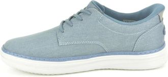 Skechers Schoenen, Heren, Blauw, 44 EU, Stof Effen Slip-in
