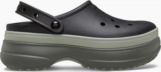 Crocs Womens Classic Stacked Platform Shuv Clogs - Black - Size: 4 36-37