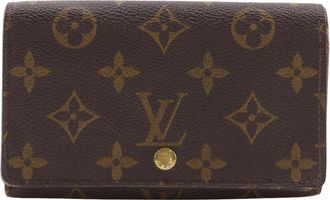Louis Vuitton Brown Monogram Canvas Wallet (Bi-Fold) (Pre-Owned)