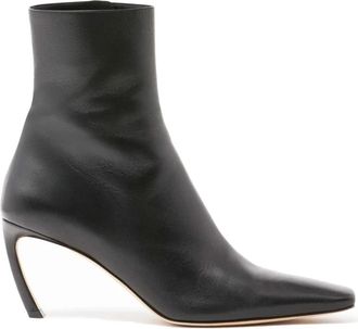 Lanvin Stijlvolle Enkellaarzen Fwbosi 08Napap 2310 - Dames - Laarzen met Hak - Zwart - 36 EU - Schoenen