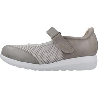 Pinoso's Schoenen, Dames, Grijs, 36 EU, Leer, 7632G Mary Jane