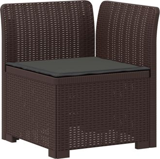vidaXL Sill&oacute;n Individual De Jard&iacute;n Con Coj&iacute;n Apariencia De Ratan Pp Vidaxl