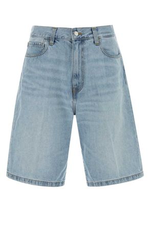 Carhartt Work in Progress Light Blue Solid Shorts