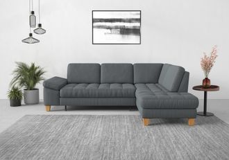 Sit&more Ecksofa »Westham L-Form« mit Ottomane, mit oder ohne Bettfunktion, Bettkasten, Verstellung